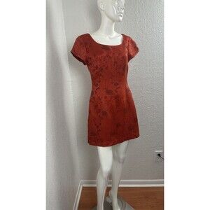 Vivienne Tam Cheongsam Chinese Chinoiserie Brocade Qipao Tunic Red Dress S